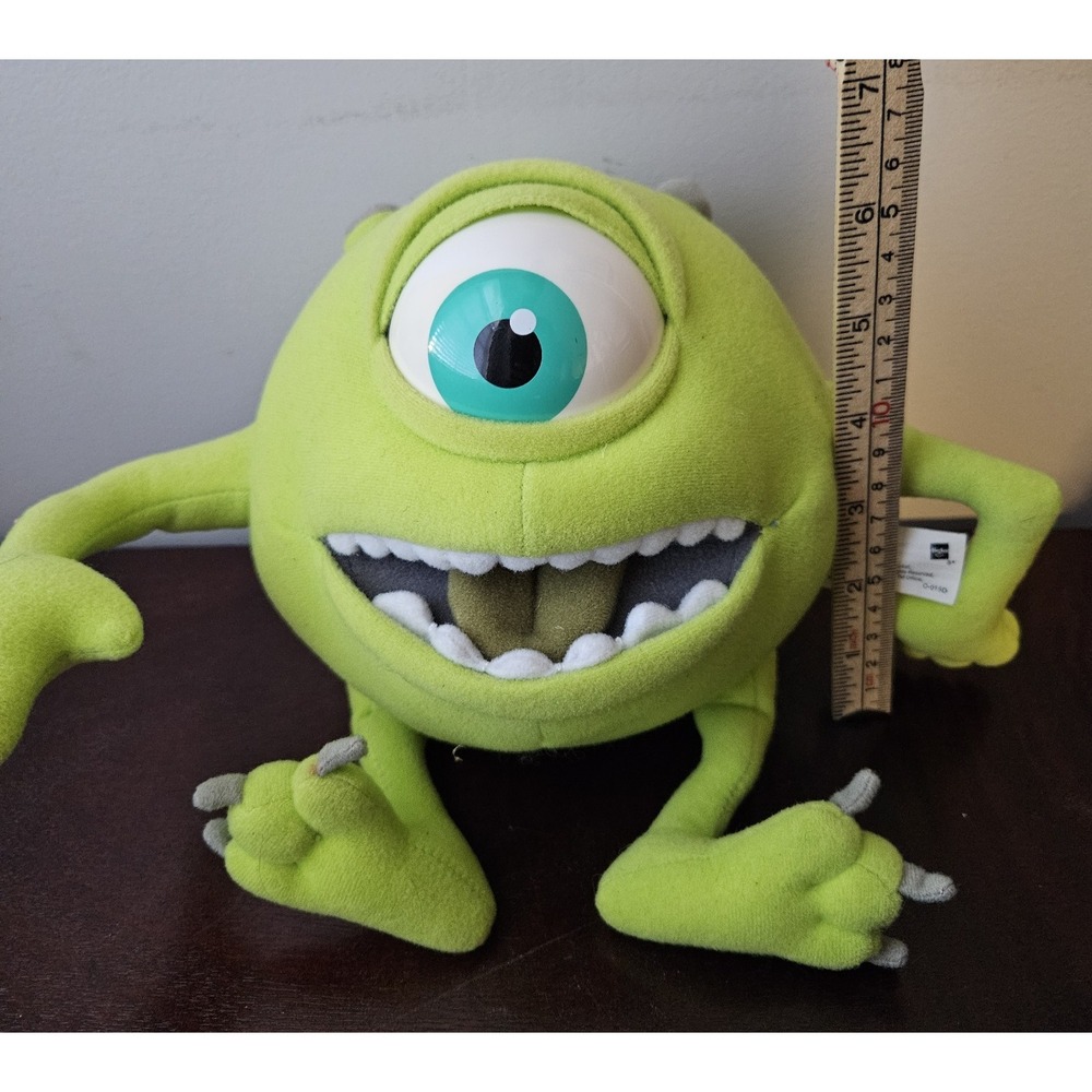 2001 Hasbro 6" Disney‎ Monsters Inc Action Eye Mike Wazowski Animated Plush - Picture 6 of 6
